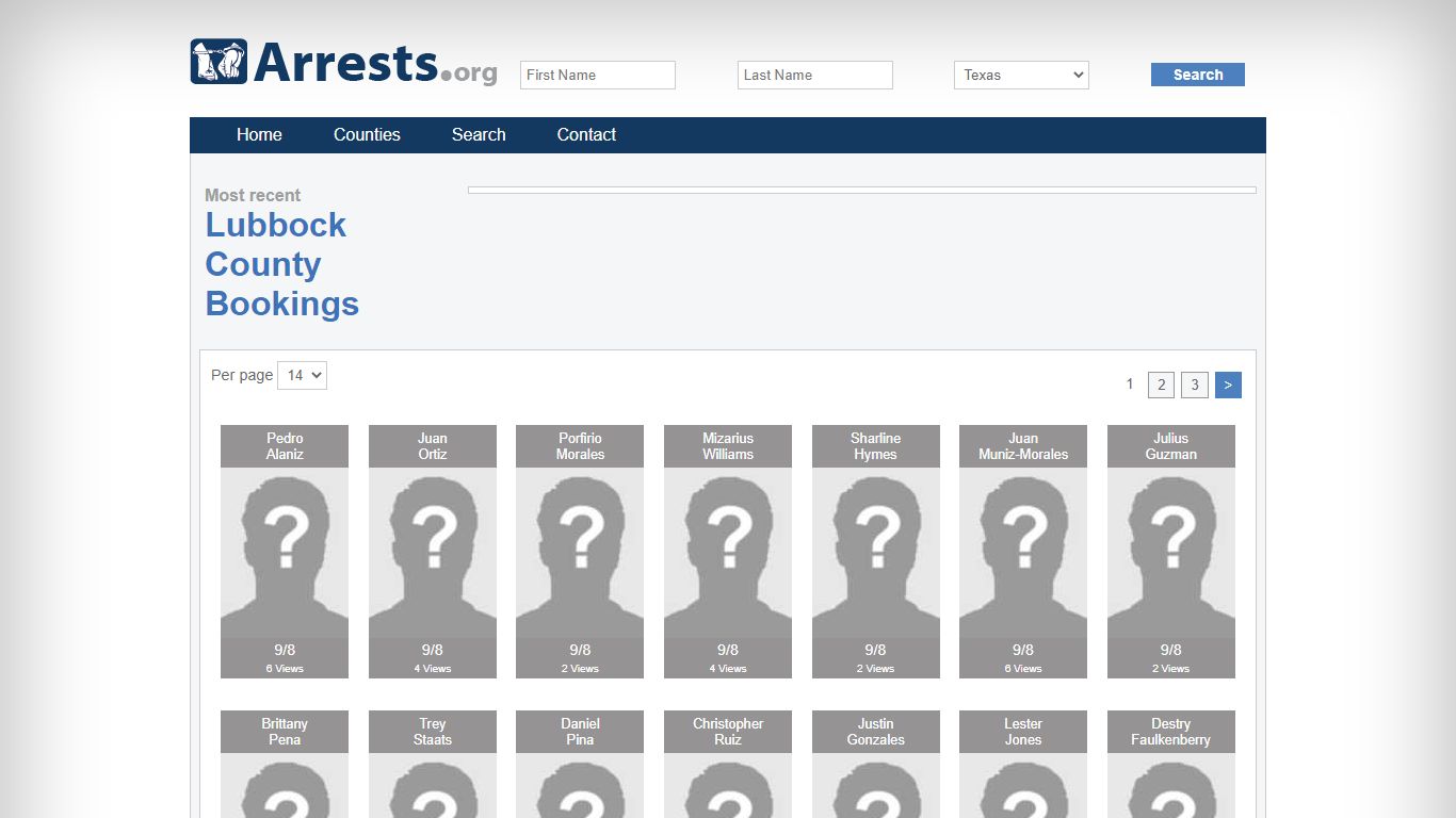 Lubbock County Arrests and Inmate Search
